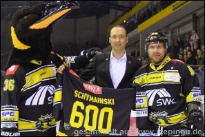 Martin Schymainski: 600 Spiele in der DEL. 