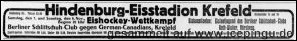 Ankündigung der Saison Eröffnung in der Zeitung "Niederrheinische Volkszeitung" vom 07.11.1936.