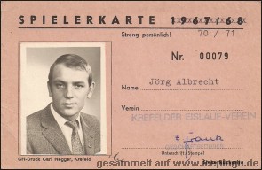 Original Spielerkarte von Jörg Albrecht.