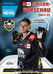 Eishockey News Sonderheft - Vorschau auf die DEL Saison 2021/22. Das Besondere: Eigenes Cover für jeden Verein. 21/22