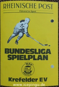 Saison 1972/73 - Heft in DIN A 6. 