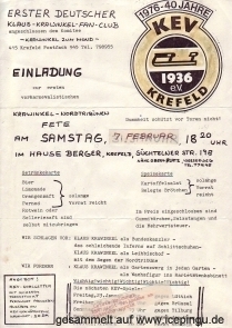 Heft 1 - Anfang 1976 - Die Einladung.
