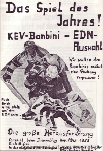 KEV-Bambinis gegen EdN-Auswahl 1983.
