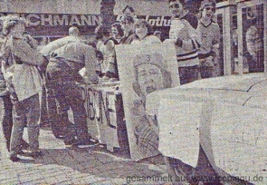 Unterschriften-Aktion "Rettet den KEV" 1983.