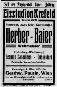 Anzeige "Niederrheinische Volkszeitung" vom 24.02.1937.