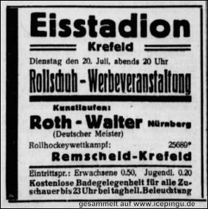 Anzeige "Niederrheinsiche Volkszeitung" vom 20.07.1937.
