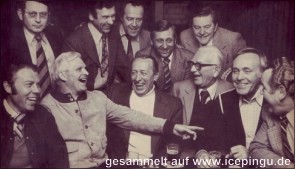 1976 Treffen der Eishockey-Cracks. 