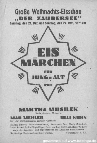 1946/47 Eismärchen und Eisschau.