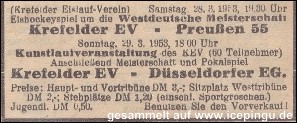 28.03. und 29.03.1953 gegen Preussen und die DEG.