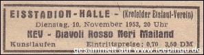10.11.1953 Diavoli Rosso Neri Mailand.