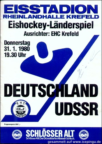 1980 Deutschland - UDSSR.