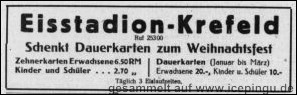 Anzeige "Niederrheinische Volkszeitung" vom 18.12.1938.