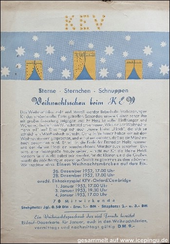 1952/53 Weihnachtsschau des KEV. 