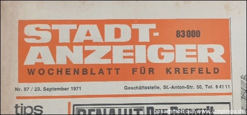 1971 Stadt-Anzeiger.