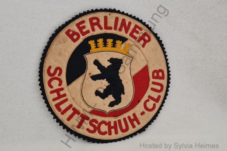 Berliner Schlittschuh-Club Aufnäher / Untersetzer rund