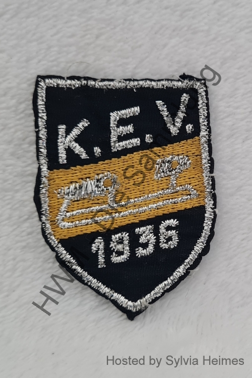 KEV 1936 Aufnäher Wappen glitzern