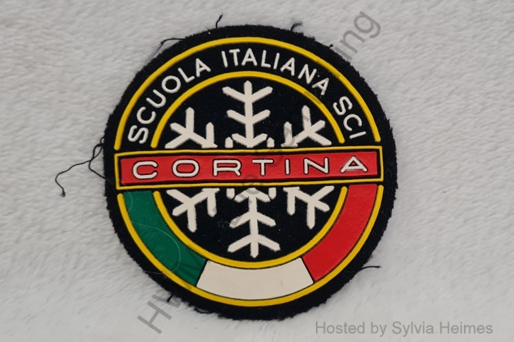 Cortina Scuola Italiana Sci Aufnäher rund