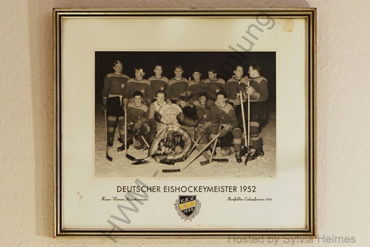 Deutscher Meister 1952 Hans-Werner Münstermann Foto im Rahmen