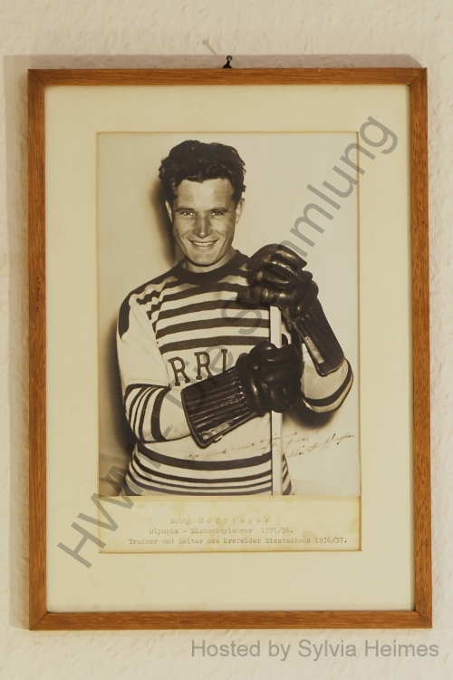 Bobby Hoffinger Porttrait Foto im Rahmen mit Text