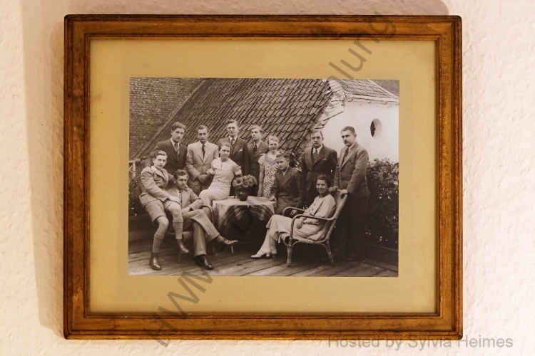 Familie Münstermann - Willi Münstermann mit Geschwistern Foto im Rahmen