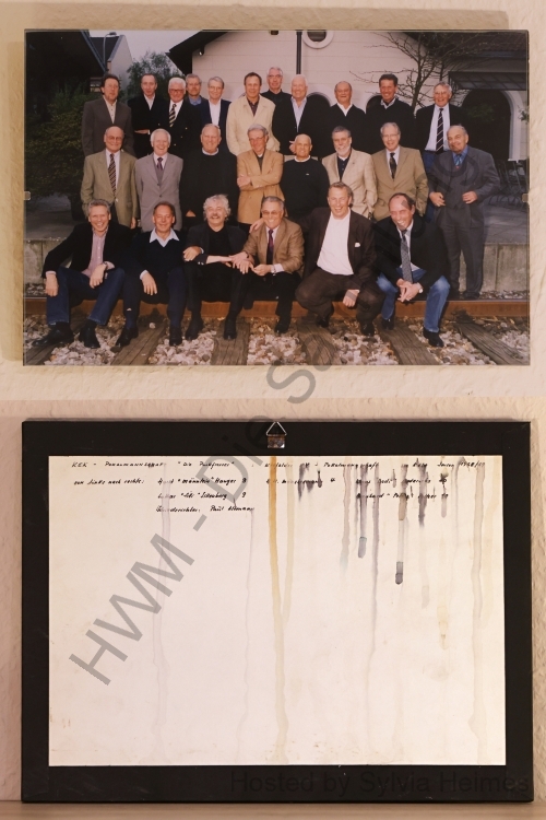 Remember 1. Mannschaft KEK 60er Jahre 12.04.2002 mit Unterschriften