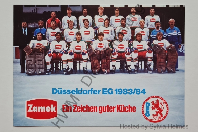 DEG-Eishockey e.V. Mannschaftsbild 1983/84