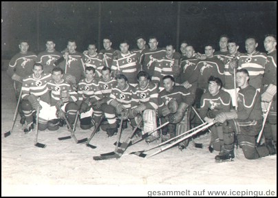 Eröffnung der Westfalenhalle 1951 - Preussen gegen eine kanadische Auswahl 2:7.