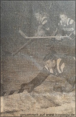 Obermann in action beim Spiel gegen Bad Tölz.