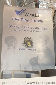 Die Trophy aus der Saison 2006/07.